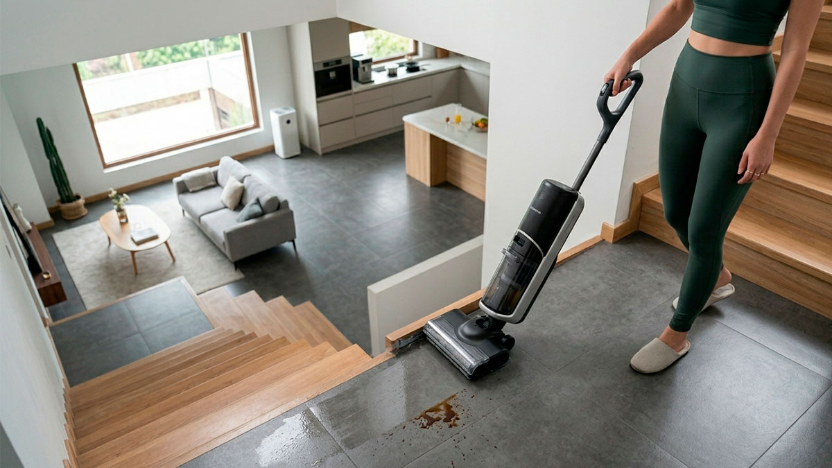 Robot para limpieza de pisos sin cables