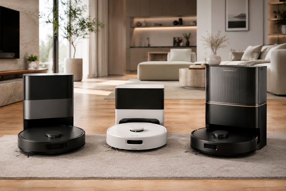 Robot aspirador premium con gran autonomía y recarga automática