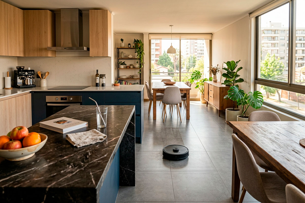 El tamaño de la casa no es lo mismo que el área que debe limpiar